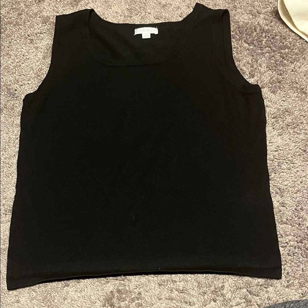 Elegant Black Sleeveless Tank Top